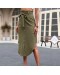 BUTTON MIDI SKIRT